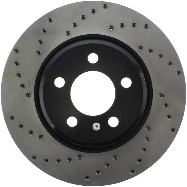 Stoptech - StopTech Sport Cross Drilled Brake Rotor Front Right 128.63059R