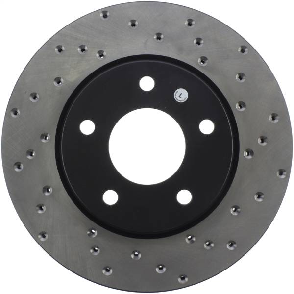 Stoptech - StopTech Sport Cross Drilled Brake Rotor Front Left 128.63068L