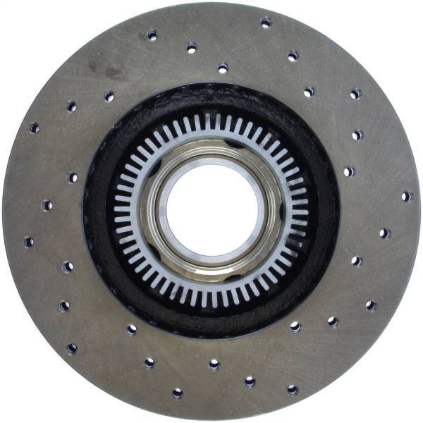 Stoptech - StopTech Sport Cross Drilled Brake Rotor Front Right 128.65035R