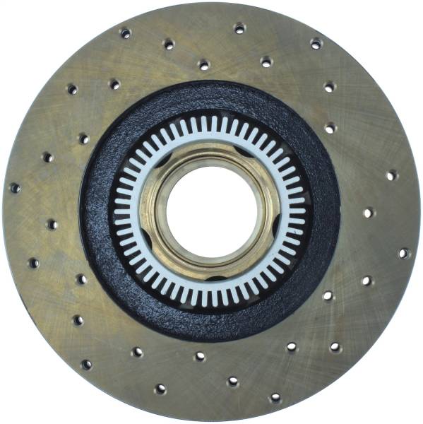 Stoptech - StopTech Sport Cross Drilled Brake Rotor Front Right 128.65050R