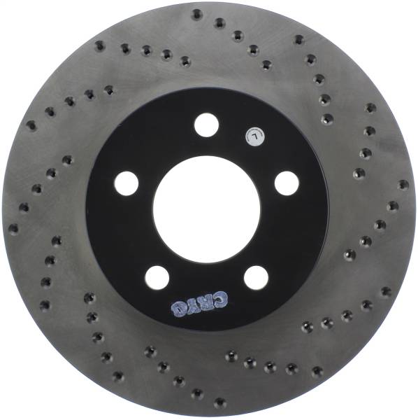 Stoptech - StopTech Sport Cross Drilled Brake Rotor Front Left 128.65082L