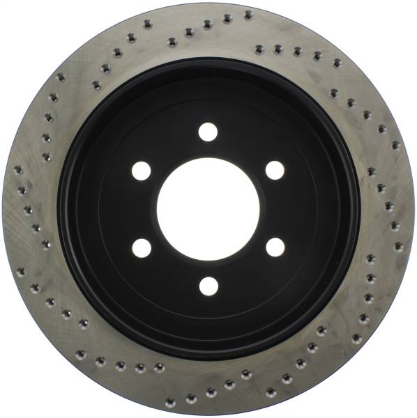 Stoptech - StopTech Sport Cross Drilled Brake Rotor Rear Left 128.65095L