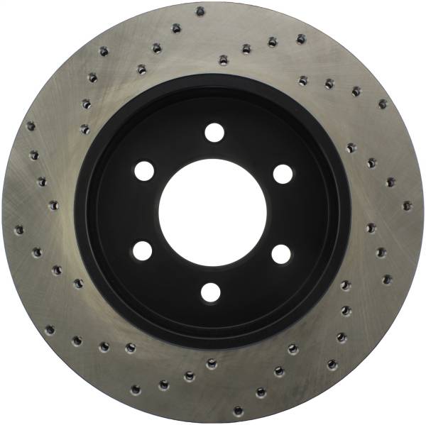 Stoptech - StopTech Sport Cross Drilled Brake Rotor Front Left 128.65100L