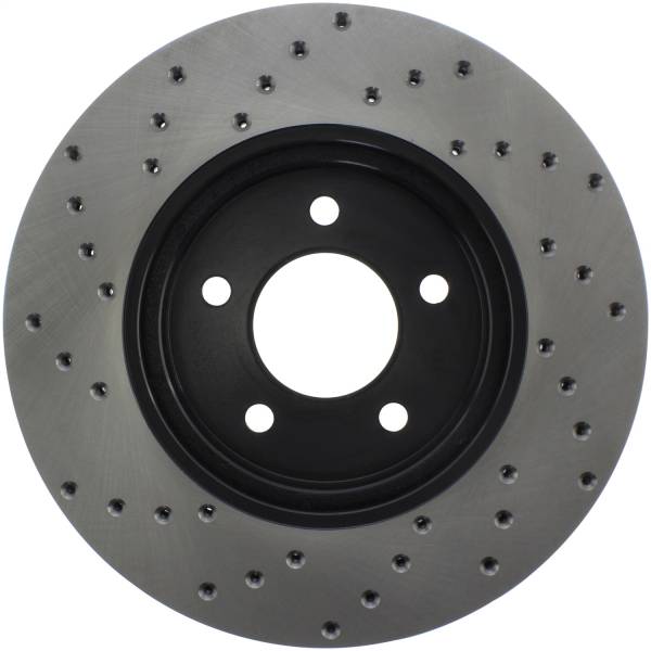 Stoptech - StopTech Sport Cross Drilled Brake Rotor Front Left 128.65107L