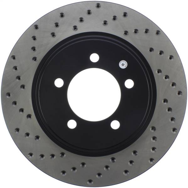 Stoptech - StopTech Sport Cross Drilled Brake Rotor Front Right 128.65118R