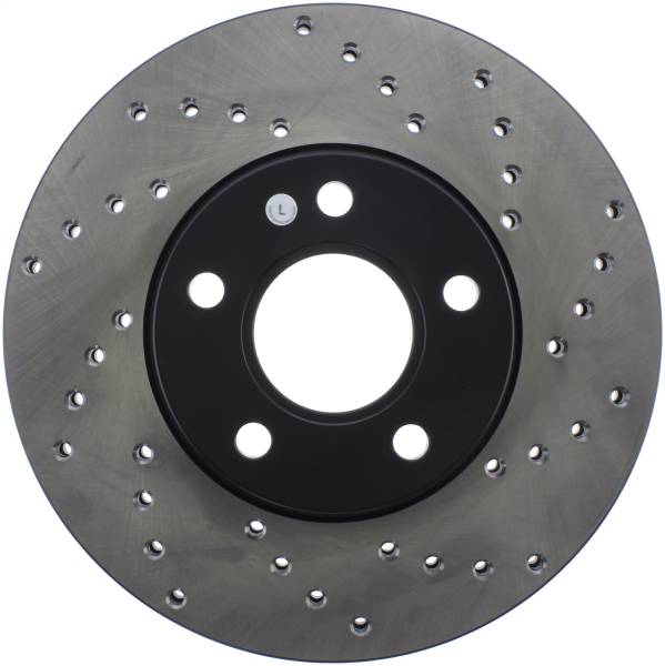 Stoptech - StopTech Sport Cross Drilled Brake Rotor Front Left 128.65132L