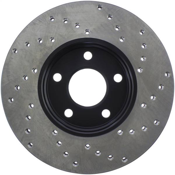 Stoptech - StopTech Sport Cross Drilled Brake Rotor Front Right 128.65132R