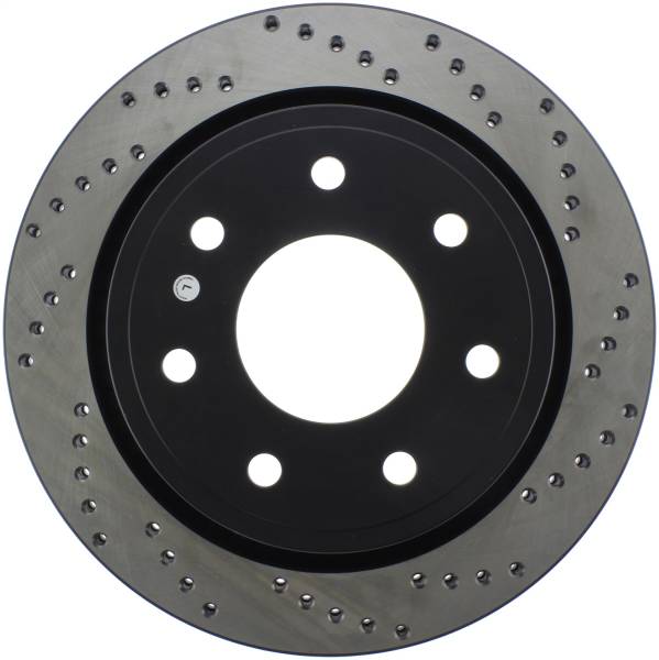 Stoptech - StopTech Sport Cross Drilled Brake Rotor Rear Left 128.65133L