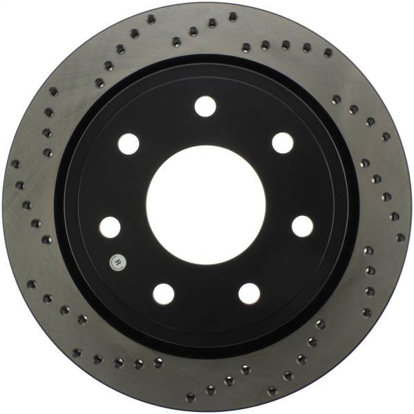 Stoptech - StopTech Sport Cross Drilled Brake Rotor Rear Right 128.65133R