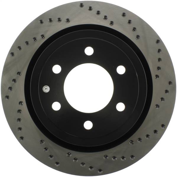 Stoptech - StopTech 2019 Ford Raptor w/ Electronic Parking Brake Sport Cross Drilled Left Rear Rotor - 128.65153L