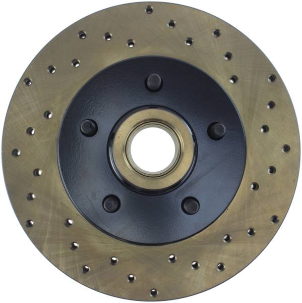 Stoptech - StopTech Sport Cross Drilled Brake Rotor Front Left 128.66000L