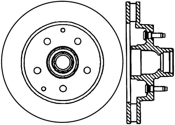 Stoptech - StopTech Sport Cross Drilled Brake Rotor Front Right 128.66025R