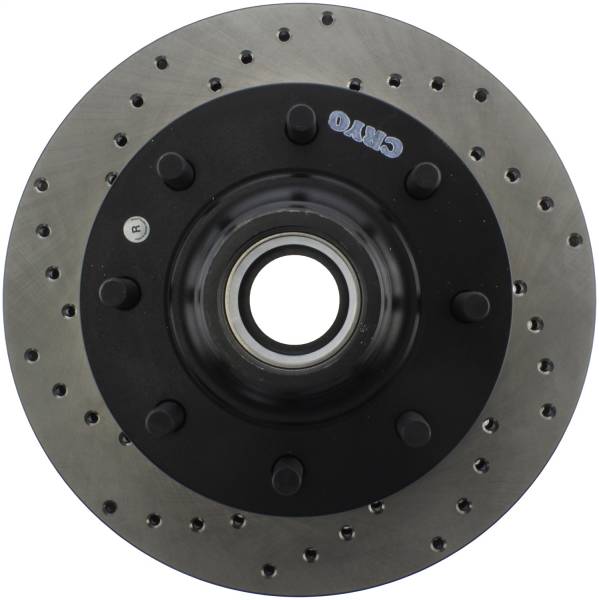 Stoptech - StopTech Sport Cross Drilled Brake Rotor Front Right 128.66027R