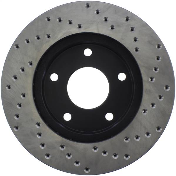 Stoptech - StopTech Sport Cross Drilled Brake Rotor Front Right 128.66038R