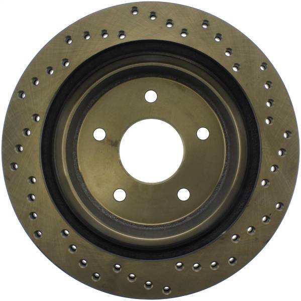 Stoptech - StopTech Sport Cross Drilled Brake Rotor Rear Right 128.66039R