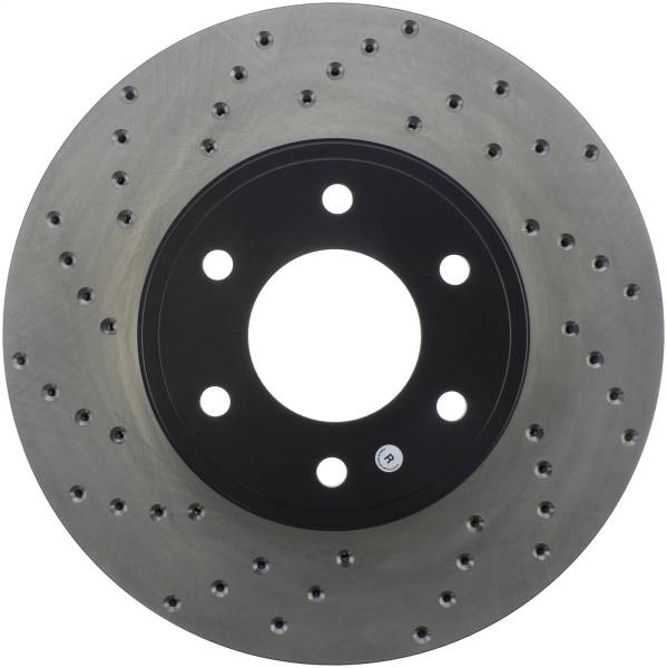 Stoptech - StopTech Sport Cross Drilled Brake Rotor Front Right 128.66064R