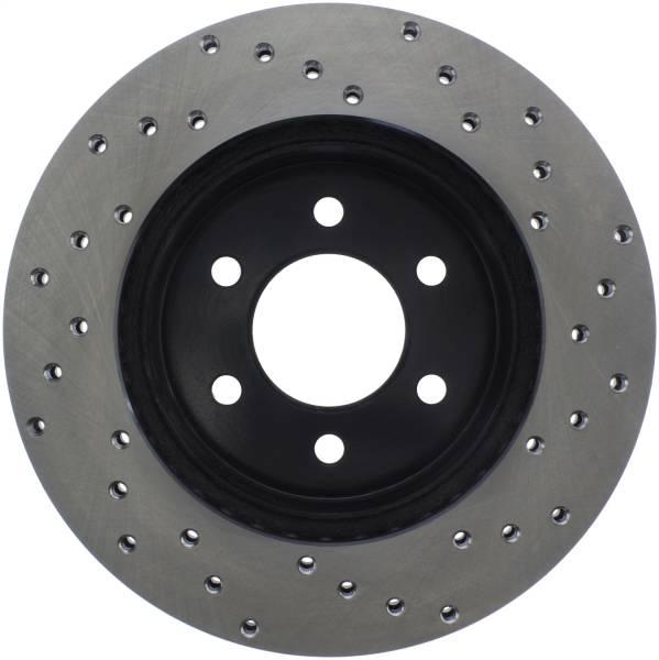 Stoptech - StopTech Sport Cross Drilled Brake Rotor Front Right 128.67038R