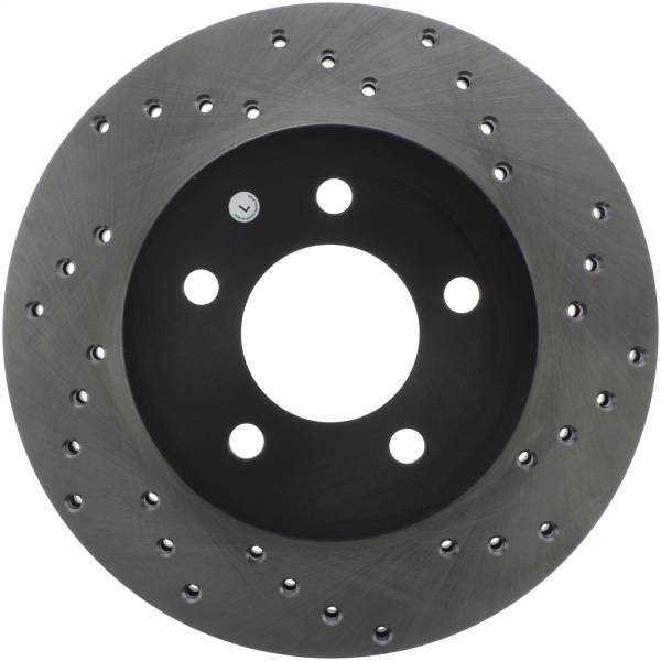 Stoptech - StopTech Sport Cross Drilled Brake Rotor Front Left 128.67039L