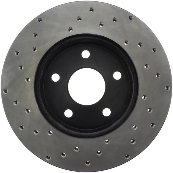 Stoptech - StopTech Sport Cross Drilled Brake Rotor Front Left 128.67042L