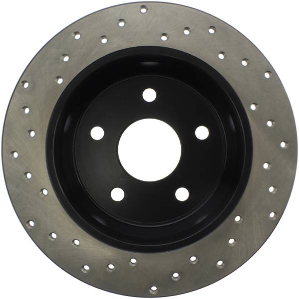 Stoptech - StopTech Sport Cross Drilled Brake Rotor Rear Left 128.67043L