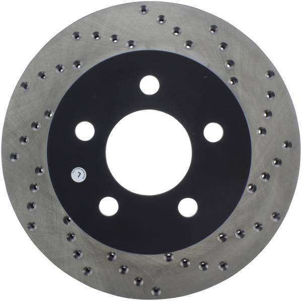 Stoptech - StopTech Sport Cross Drilled Brake Rotor Front Left 128.67045L