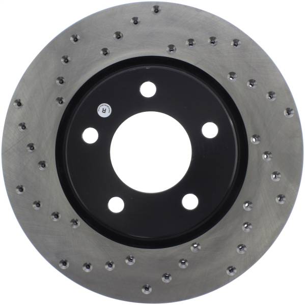 Stoptech - StopTech Sport Cross Drilled Brake Rotor Front Right 128.67049R