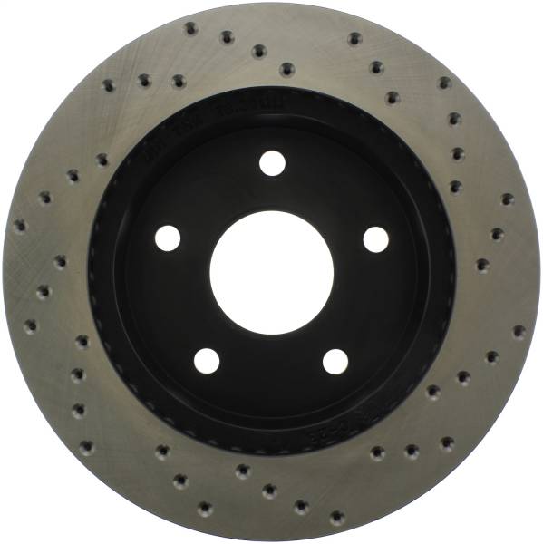 Stoptech - StopTech Sport Cross Drilled Brake Rotor Front Right 128.67050R