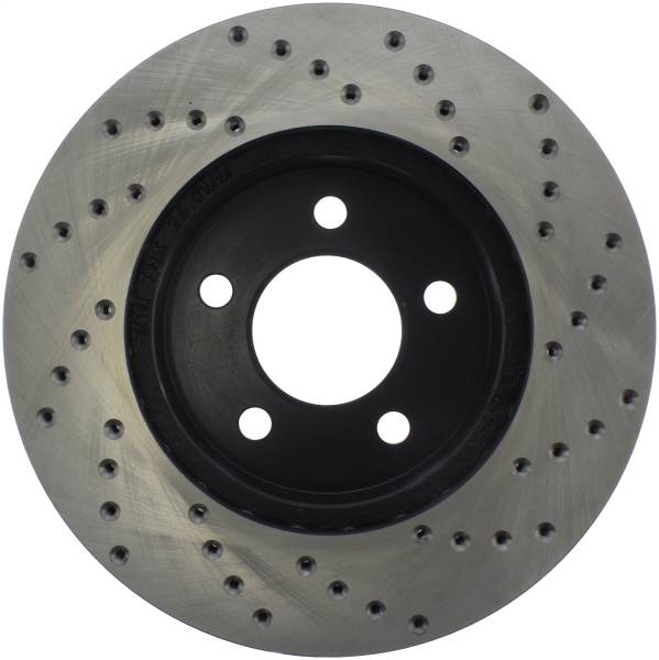 Stoptech - StopTech Sport Cross Drilled Brake Rotor Front Right 128.67052R