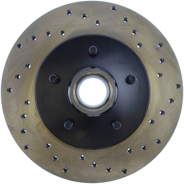 Stoptech - StopTech Sport Cross Drilled Brake Rotor Front Left 128.80003L