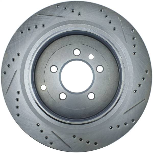 StopTech - StopTech Select Sport Drilled and Slotted Brake Rotor; Rear Right