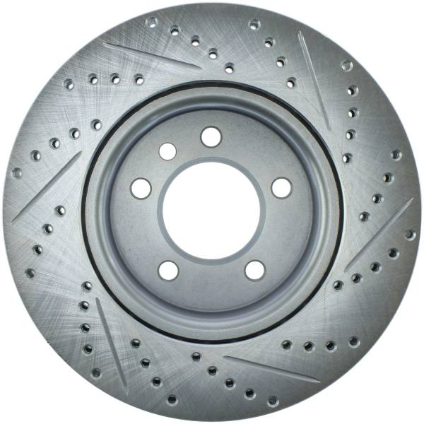 StopTech - StopTech Select Sport Drilled and Slotted Brake Rotor; Front Right