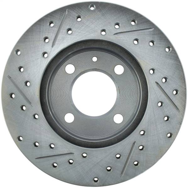 StopTech - StopTech Select Sport Drilled and Slotted Brake Rotor; Front Left