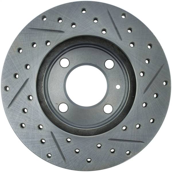 StopTech - StopTech Select Sport Drilled and Slotted Brake Rotor; Front Right