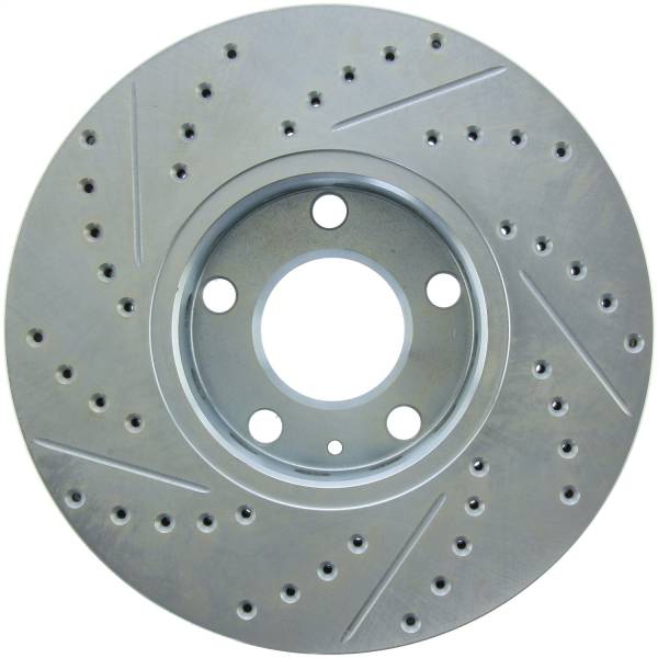 StopTech - StopTech Select Sport Drilled and Slotted Brake Rotor; Front Left