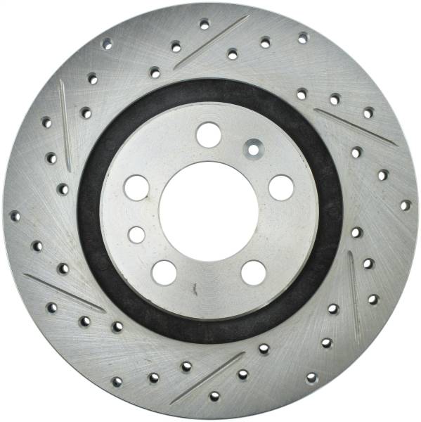 StopTech - StopTech Select Sport Drilled and Slotted Brake Rotor; Front Right