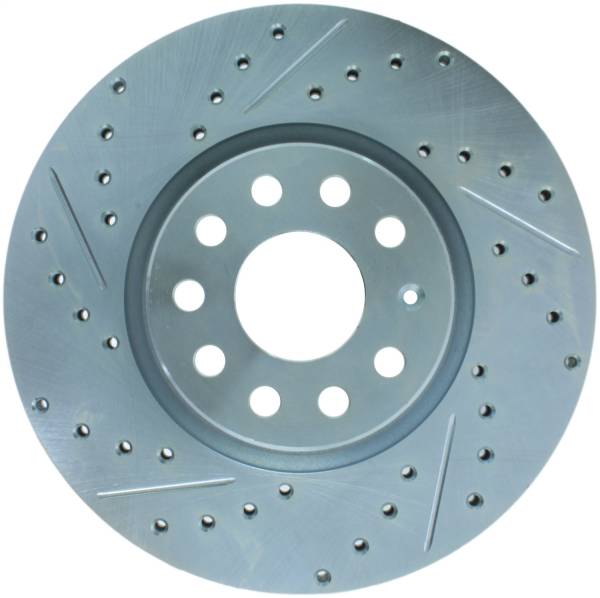 StopTech - StopTech Select Sport Drilled and Slotted Brake Rotor; Front Right