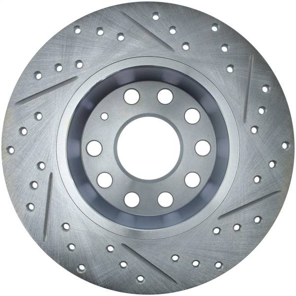 StopTech - StopTech Select Sport Drilled and Slotted Brake Rotor; Rear Right