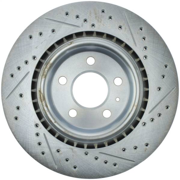 StopTech - StopTech Select Sport Drilled and Slotted Brake Rotor; Rear Right