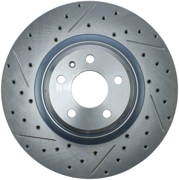 StopTech - StopTech Select Sport Drilled and Slotted Brake Rotor; Front Right