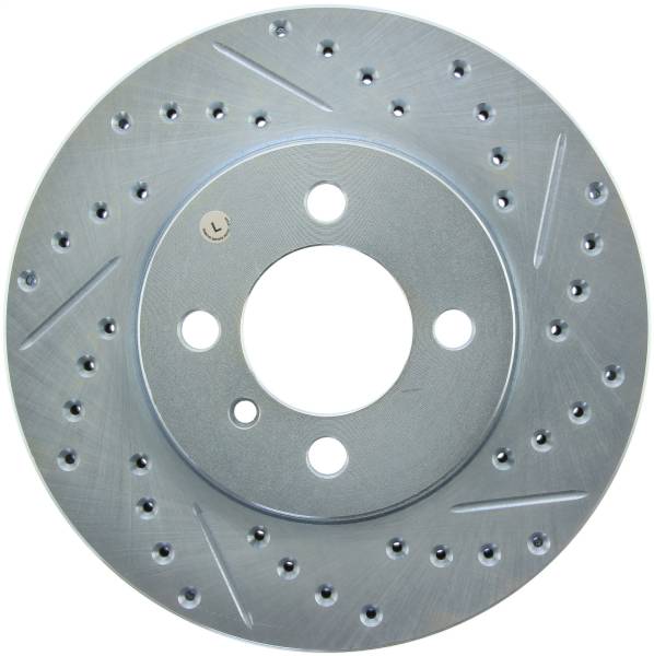 StopTech - StopTech Select Sport Drilled and Slotted Brake Rotor; Front Left