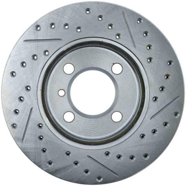 StopTech - StopTech Select Sport Drilled and Slotted Brake Rotor; Front Right