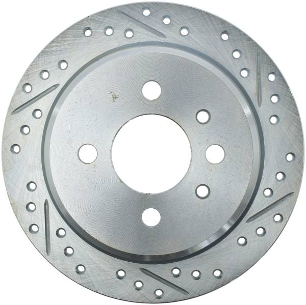 StopTech - StopTech Select Sport Drilled and Slotted Brake Rotor; Rear Left