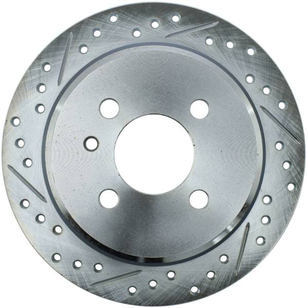 StopTech - StopTech Select Sport Drilled and Slotted Brake Rotor; Rear Right