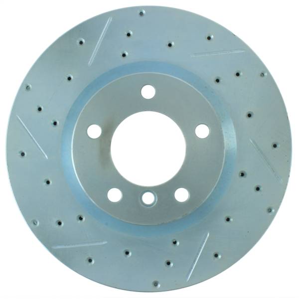 StopTech - StopTech Select Sport Drilled and Slotted Brake Rotor; Front Right