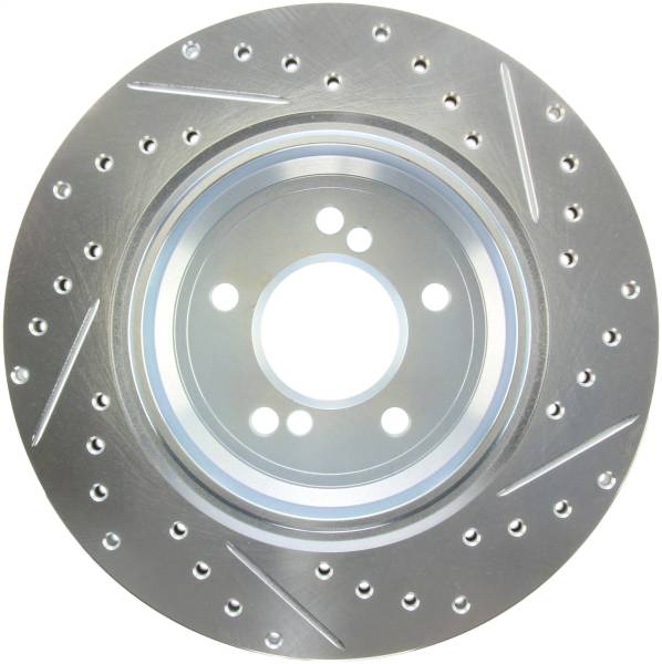 StopTech - StopTech Select Sport Drilled and Slotted Brake Rotor; Rear Right