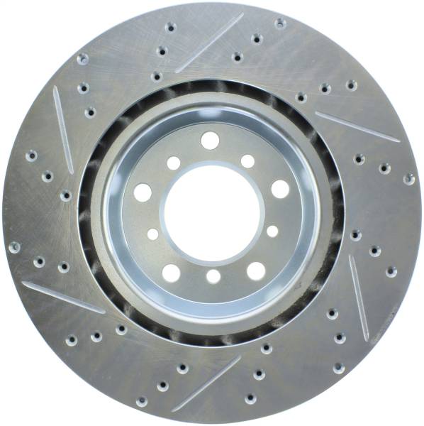 StopTech - StopTech Select Sport Drilled and Slotted Brake Rotor; Front Left