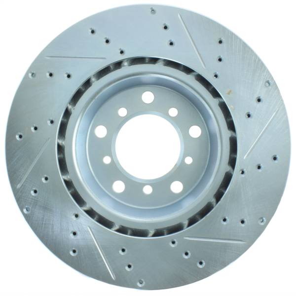 StopTech - StopTech Select Sport Drilled and Slotted Brake Rotor; Front Right