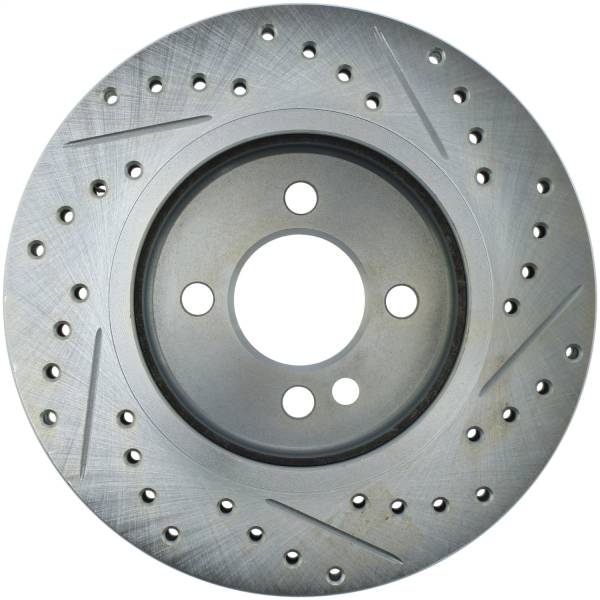 StopTech - StopTech Select Sport Drilled and Slotted Brake Rotor; Front Right