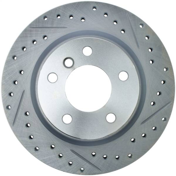 StopTech - StopTech Select Sport Drilled and Slotted Brake Rotor; Rear Left