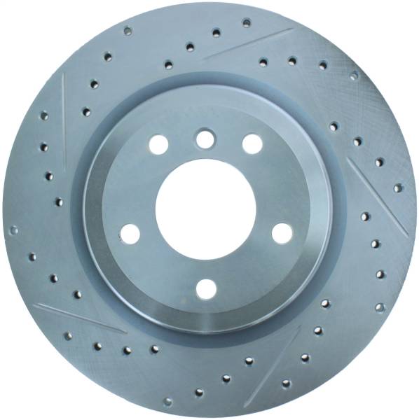 StopTech - StopTech Select Sport Drilled and Slotted Brake Rotor; Rear Right